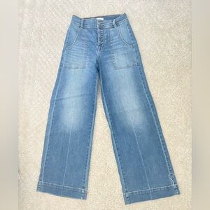 Evereve Light Blue Flare Jeans